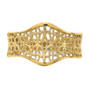 14k Cut-Out Pattern Scalloped Edge Ring