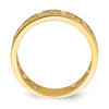 14K Polished Cut-Out Greek Key Design Band