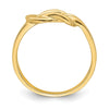 14k Polished Freeform Love Knot Ring