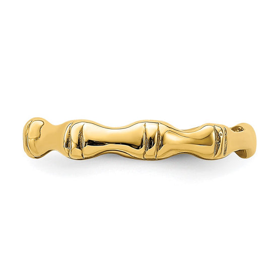 14k Polished Bamboo Band