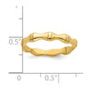14k Polished Bamboo Band
