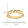 14k Polished Link Band Ring