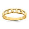 14k Polished Link Band Ring