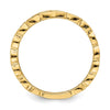 14k Polished Hearts Band