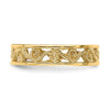 14k Beaded Scroll Cut-Out 3.8mm Band Size 2 Baby / Childs Ring