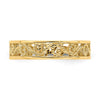 14k Beaded Scroll Cut-Out 3.8mm Band Size 2 Baby / Childs Ring