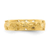 14k Adjustable Flower w/ Leaf Trim Toe Ring