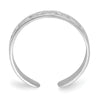Gold Polished Heart Toe Ring