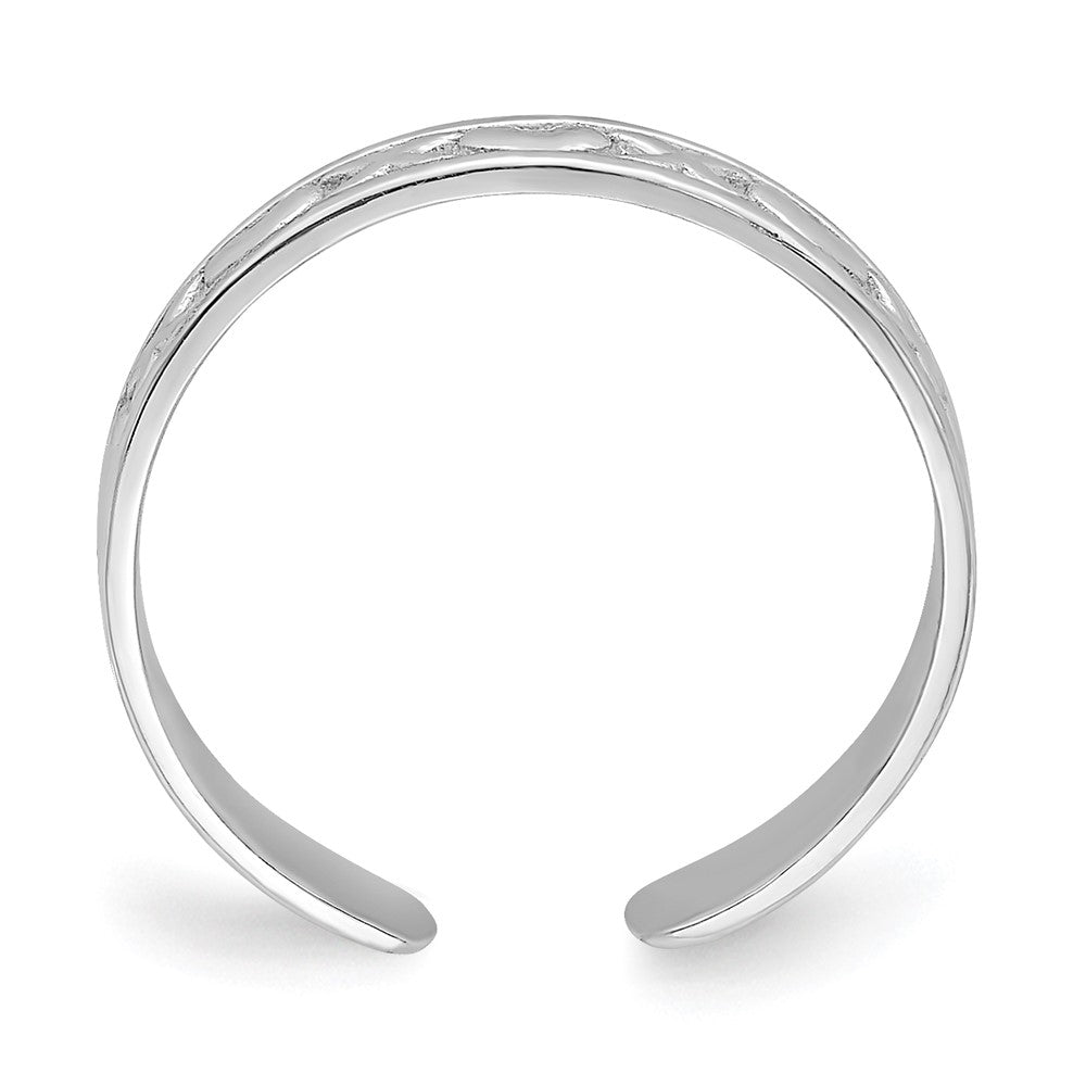 Gold Polished Heart Toe Ring
