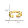 Gold Polished Toe Rings