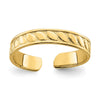 Gold Polished Toe Rings