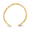 14k Polished Hearts Toe Ring