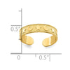 14K Star and Moon Adjustable Toe Ring