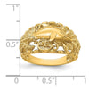 14K Dolphin and Sand Dollar Ring