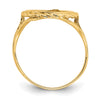 14k Angel Coin with Rope Frame Ring