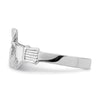 14k White Gold Claddagh Ring