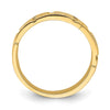 14k Cut-out Greek Key Band with Tapered Shank Ring