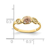 14k Two-Tone Flower Ring
