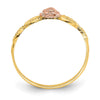 14k Two-Tone Flower Ring