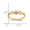 14k Two-Tone Flower Ring