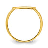 14k Polished Tree of Life in Circle Ring