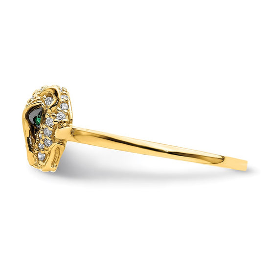 Gold Polished Lioness Rings