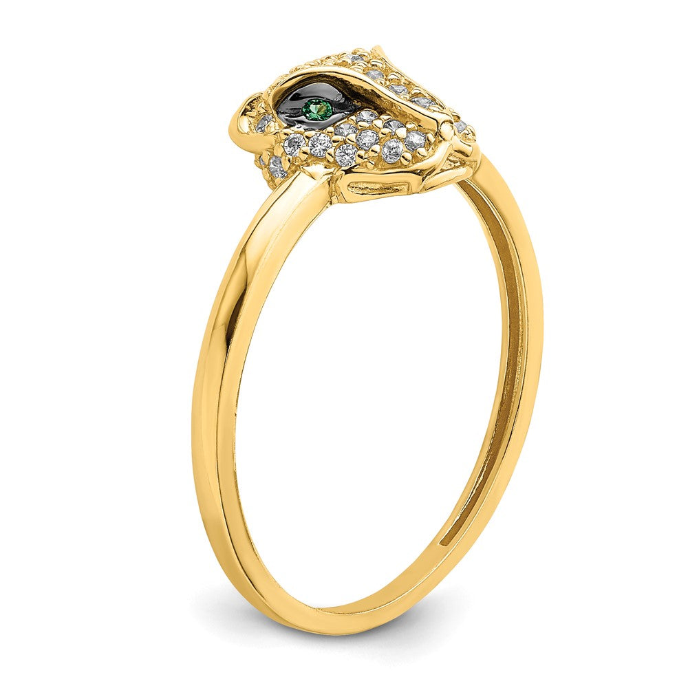 Gold Polished Lioness Rings