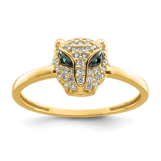 Gold Polished Lioness Rings