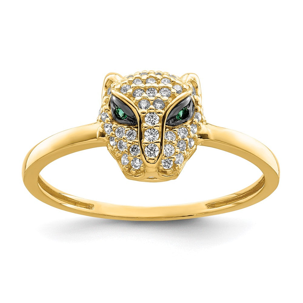 Gold Polished Lioness Rings