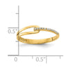 14K Polished Fancy CZ Ring