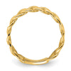 Gold Polished Curb Link Rings