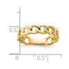 Gold Polished Curb Link Rings