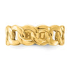 Gold Polished Curb Link Rings