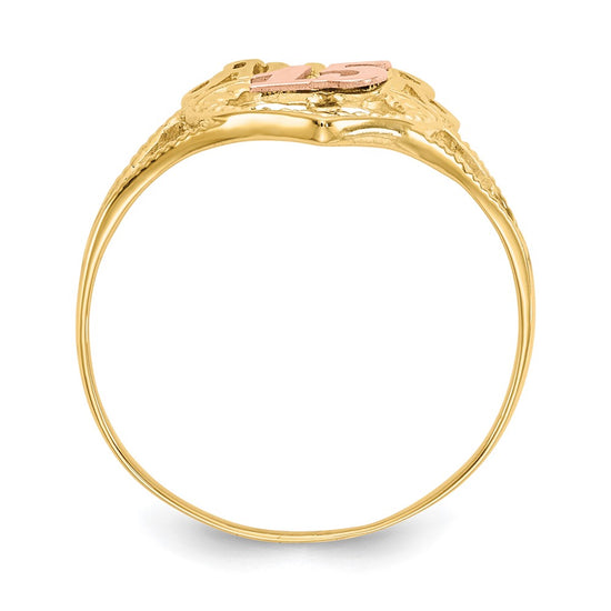 Gold Polished Sweet 15 Rings