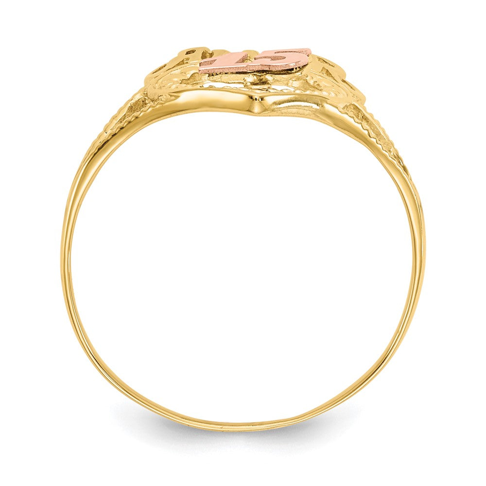 Gold Polished Sweet 15 Rings