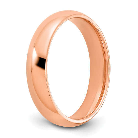 14k Rose Gold 5mm Comfort-Fit Band