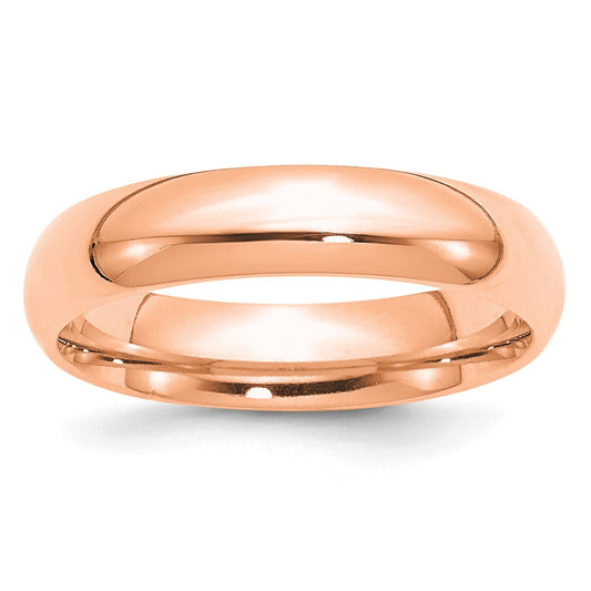 14k Rose Gold 5mm Comfort-Fit Band