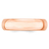 14k Rose Gold 6mm Comfort-Fit Band