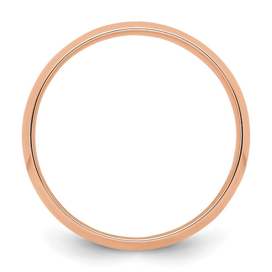 14K rose gold 7mm LTW Comfort Fit Band Size 12