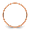 14K rose gold 7mm LTW Comfort Fit Band Size 12