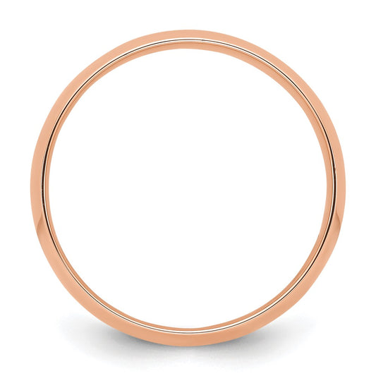 14K rose gold 7mm LTW Comfort Fit Band Size 12