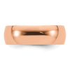14K rose gold 7mm LTW Comfort Fit Band Size 12