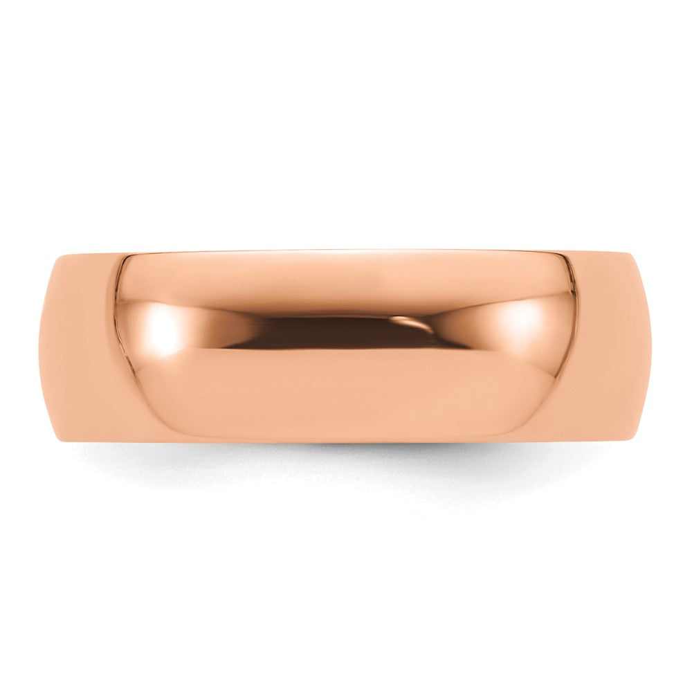 14K rose gold 7mm LTW Comfort Fit Band Size 12