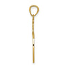 14k Scroll Design Cross Pendant