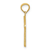 14k Diamond-cut Cross Pendant