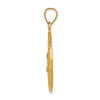 14k Head of Christ Medal Hollow Round Pendant