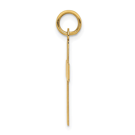 14k Polished Cross Pendant