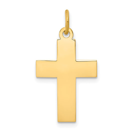 Gold Polished Latin Cross Pendant