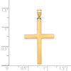 Gold Polished Latin Cross Pendant
