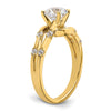 14k Diamond Bypass Semi-Mount Engagement Ring
